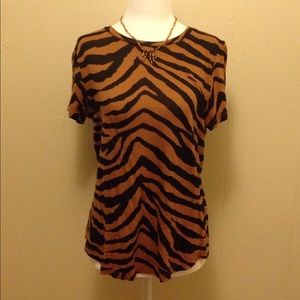 Banana Republic tiger striped top.  Size SP